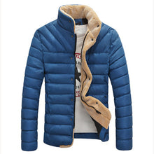 Men Downs Jackets Slim Fit Men's Clothing Outwears Men Coats Solid Color Plus Size BL