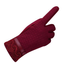 Cotton Wrist Gloves Womens  Warm Gloves Female 5 Colors BL