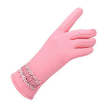 Gloves Solid Lace Cotton Gloves For Women Wrist Length  Mittens Gloves Female Women's Gloves Guantes BL