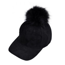 Baseball Cap   Fashon Women Cotton Raccoon Fur Ball Hip Hop Casual Snapback Women Cap gorras bones &22 BL