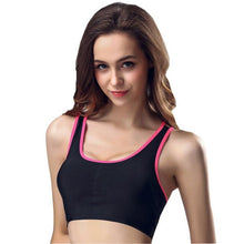 Women Fitness Bra For Ladies Wire Free Padded Straps Cropped Top Seamless Top Fitness Workout Vest For Women #63 BL