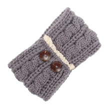Women Knitting Double Button Headband For  Twist Crochet Keep Warm Hairband Head Wrap For Women Female Hair Accessories BL