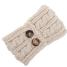 Women Knitting Double Button Headband For  Twist Crochet Keep Warm Hairband Head Wrap For Women Female Hair Accessories BL