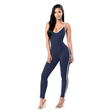 Women Lady V Neck Clubwear Bodycon  Jumpsuits For Women  Bodycon Sleeveless Fitness Sling Jumpsuit Long Pants #63 BL