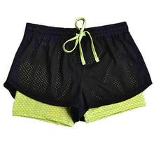 Women   Fitness Shorts Femme Patchwork Casual Workout Waistband Drawstring Skinny Shorts Women Short Pants #63 BL