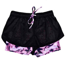 Women   Fitness Shorts Femme Patchwork Casual Workout Waistband Drawstring Skinny Shorts Women Short Pants #63 BL