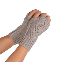 Women  Fingerless Gloves Knitted Half Finger Glove Soft Warm Half Mitten Women Female Gloves Mittens Guantes Mujer  BL