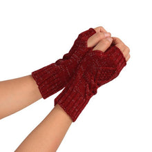 Women  Fingerless Gloves Knitted Half Finger Glove Soft Warm Half Mitten Women Female Gloves Mittens Guantes Mujer  BL