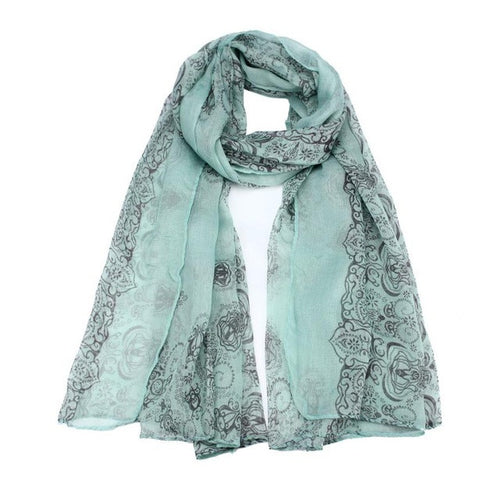 luxury brand scarf women  Classical Print Scarf Scarves Sun Protection Gauze Kerchief BL
