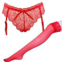 sexy lingerie Women Sexy Elasticity Lace Silk Garters Belts + 1PC Stockings Suspender Unnderwear Panties Garters Belt #23 BL