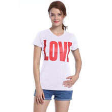 tops tees  ladies short Sleeve Letter Print t shirt women t-shirts Cotton female tshirt poleras de mujer #424 BL